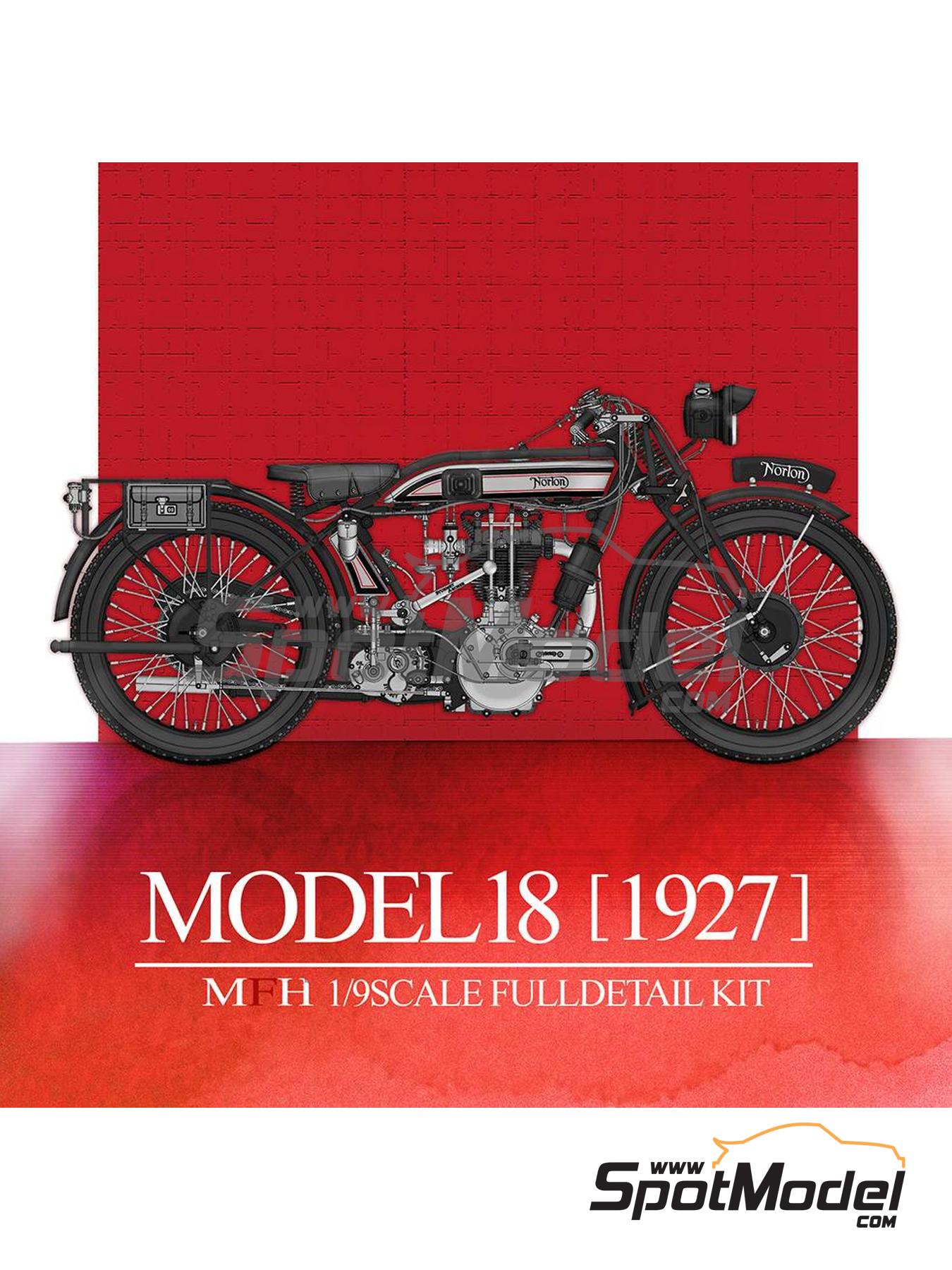 Model Factory Hiro K861: Motorbike scale model kit 1/9 scale